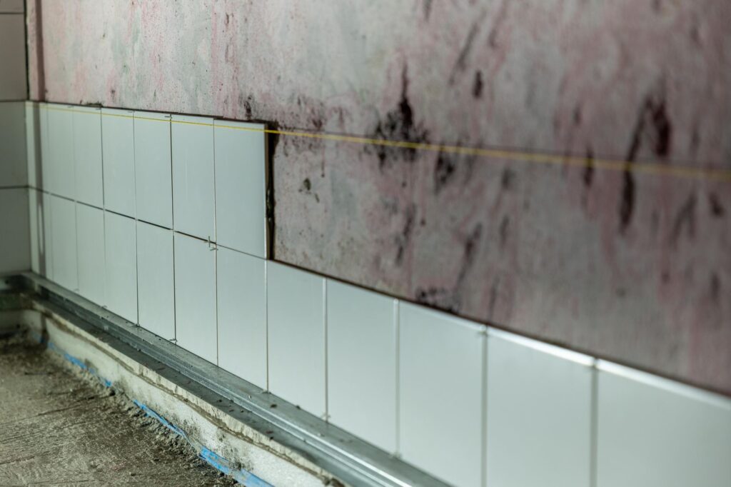 shower renovation tile installation
